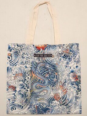 JEAN PAUL GAULTIER PROMOTIONAL MAISON PRINT TOTE BAG BLUE BNWT